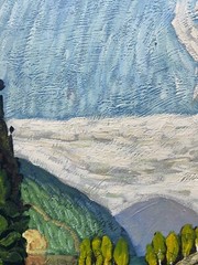 Hungryartist -Original Painting of River Landscape on Canvas 20×24 Framed