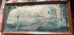 Robert Wood “ SUNSET SHORE“ oil painting 1940-1950. 37in L x 42in W $3000.00