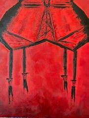 Elegant Dominant, Kristina Mallen|Original Unique Oil Erotic Painting on Canvas