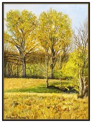 Anthony V Martin Original Acrylic Painting On Board Landscape Framed Signed Art