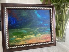 “Time for Change” Original hand painted 10×8 acrylic framed Painting