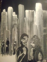 Downtown Tryst number 27 William mayer New York artist cityscape surrealism