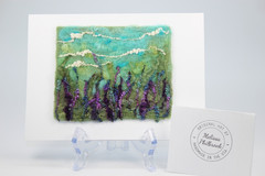 Wildflowers Blank Gift Greeting Card Alpine Meadow Needle Felt Melissa Philbrook