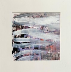 Moody Bold OOAK original painting Urban Contemporary Abstract Art Clouds by KatC