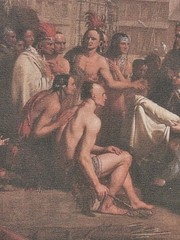 Oil Painting By Benjamin West William Penns 1683 Treaty With The Indians Framed