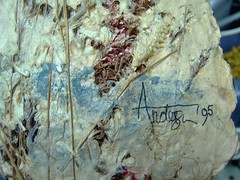 Signed Picture 2 Flying Geese Picture on Paper Mache Canvas