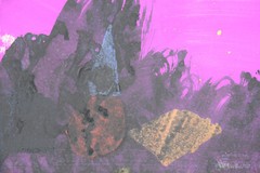 Wolff Mirus *1945 Wiesbaden / Gouache & Collage „2. Brief an L“ 1990 / Ritschl