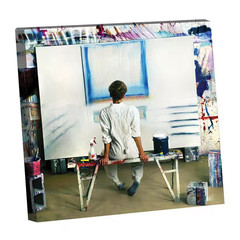 The Artist by Steven a Heller 1-Piece Unframed Canvas Drawing Print 20 In. X 30