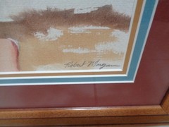 Robert Morgan The Surfer Painting Watercolor On Paper Signed Listed Art