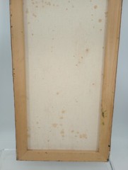 Vintage Acrylic On Stretch Canvas Flowers 15×30 Artist Kathryn Woodard Lazenby
