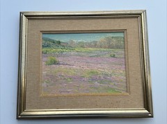 CURT WALTERS PAINTING AMERICAN LANDSCAPE FLORAL BLOOM FINEST FAMOUS VINTAGE