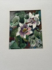FREDERIC WHITAKER PAINTING AMERICAN FLORAL IMPRESSIONISM LISTED FAMOUS SMALL