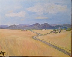Original Hand Painted 8×10 Memorial Fields Impressionist Acrylic Panel Art…
