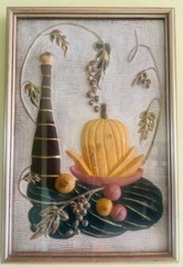 Retro 3D Rasied Still Life Wall Art Deco set