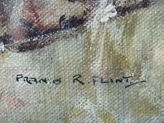 Oil Painting Military Battle Kam Dakkha 2nd Afghan War By Francis Russell Flint