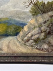 Antique American Landscape Painting Small Gem Impressionist Listed Oil 1910’s