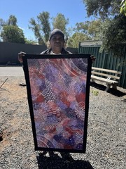 Tanya Bird Mpetyane. Highly collectable Aboriginal art. Inc,COA and Photo’s