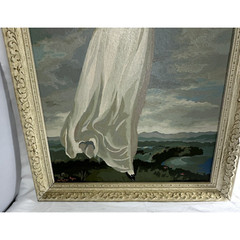 Vintage Paint By Numbers Pinkie LARGE 21″ x 31″ in Original Frames Reproduction