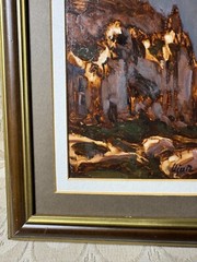 Stunning Usur? „Mountain Scene“ Oil Painting – Signed And Framed