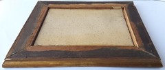 Painting Oil on Cardboard Landscape Wood Frame Signed around 1900 N416