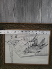 Vintage NATIVE AMERICAN Graphite Artwork SKETCH PRINT Mark Coleman 91 Picture