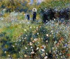 Auguste Renoir Woman in a Garden Reproduction – Giclee Canvas/Paper/Stretched