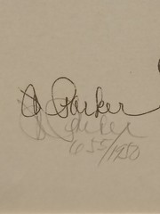 A. Parker Wedding Tree Artist Signed Pencil Signed Numbered 655 1950 32.5”x21.5”