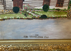 Vintage The Shelter House 22″H x 28″ Painting Framed Signed P.A. Winzer 1971
