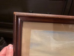 MCM Painting Signed Bryan ’53 Sail Boat Original Nautical Art in Wooden Frame