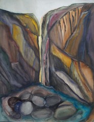 Drawing Landscape by Bertrand Marie-Thérèse also known as Mité