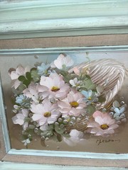 Original Art Floral 17×15 1/2 Inches Cottagecore