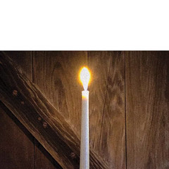 Candle Flame by Steven A, Heller 1-Piece Unframed Canvas Drawing Print 14 In. X