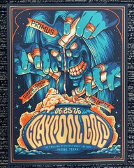 Psychedelic Monster Cauldron Horror Art Print Vintage Wall Poster