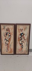 Mid Century Pair 1950s Carlo of Hollywood Clowns 🤡