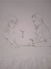 Leonor Fini Original Signed Drypoint Monsieur Venus Surrealist Art