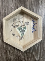 True Love Kids dollar bill US Blood Money Original Street Art Painting Graffiti