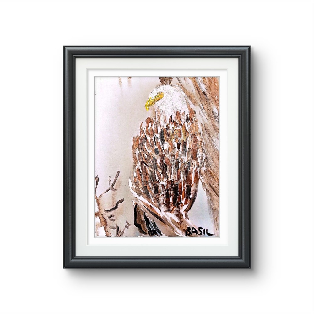 Bald Eagle Contemporary Expressionist Original Painting.