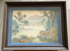Harry Linder (1886-1931 CA) Small Original Pastel Painting Signed ~11×9 Framed