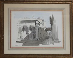 PIERO CICIONESI-Italian Architect-Original Signed WC-SS. Annunziata di Firenze