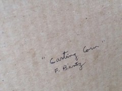 Signed Landscape Painting By Swiss Artist Friedrich Bentz. Mary Braga Collection