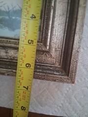 VTG Viers Mace minature watercolor marsh w/geese (ducks?) framed