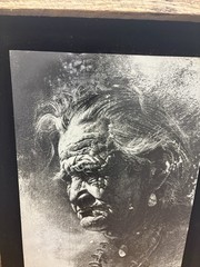 1970s Framed Lithographic Sheet Metal Painting of Geronimo