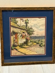 Hernando G. Villa (1881-1952 Los Angeles, CA), Original Watercolor Seascape