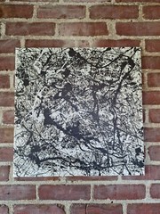 Original Abstract Action Painting jackson pollock style signed Canvas Art