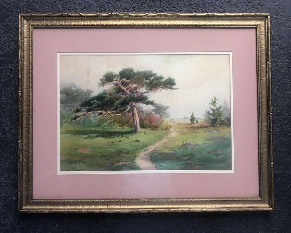 Listed Maine / Mass Henry Webster Rice 1853-1934 Antique Landscape Painting