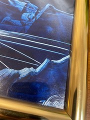 Original 2024 Moon Base Sci-Fi Painting Framed Masters Universe Style Father day