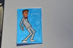 ACEO Original Art Pee Wee Dance Not a print signed