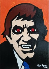 Barnabas Collins, Dark Shadows, Original 5″ x 7″ Acrylic Painting