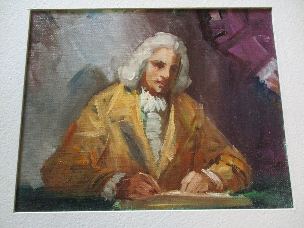 VINTAGE ICON PORTRAIT OIL PAINTING RELIGIOUS COLLECTION LISTED AMERICAN ARTIST