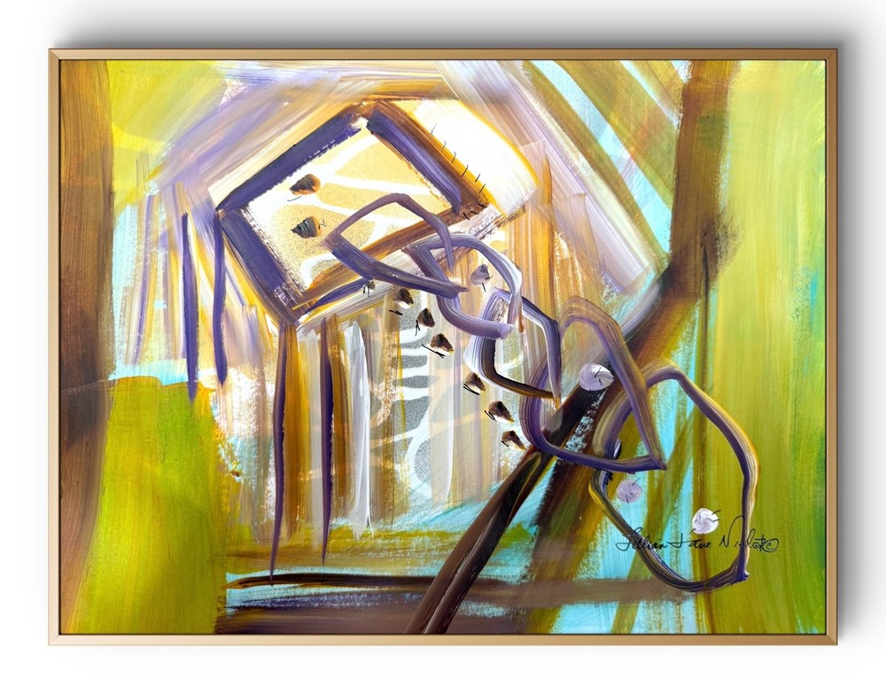14″x11″ Geometrical Abstract Paper Original Art Expressionism Design Home Art